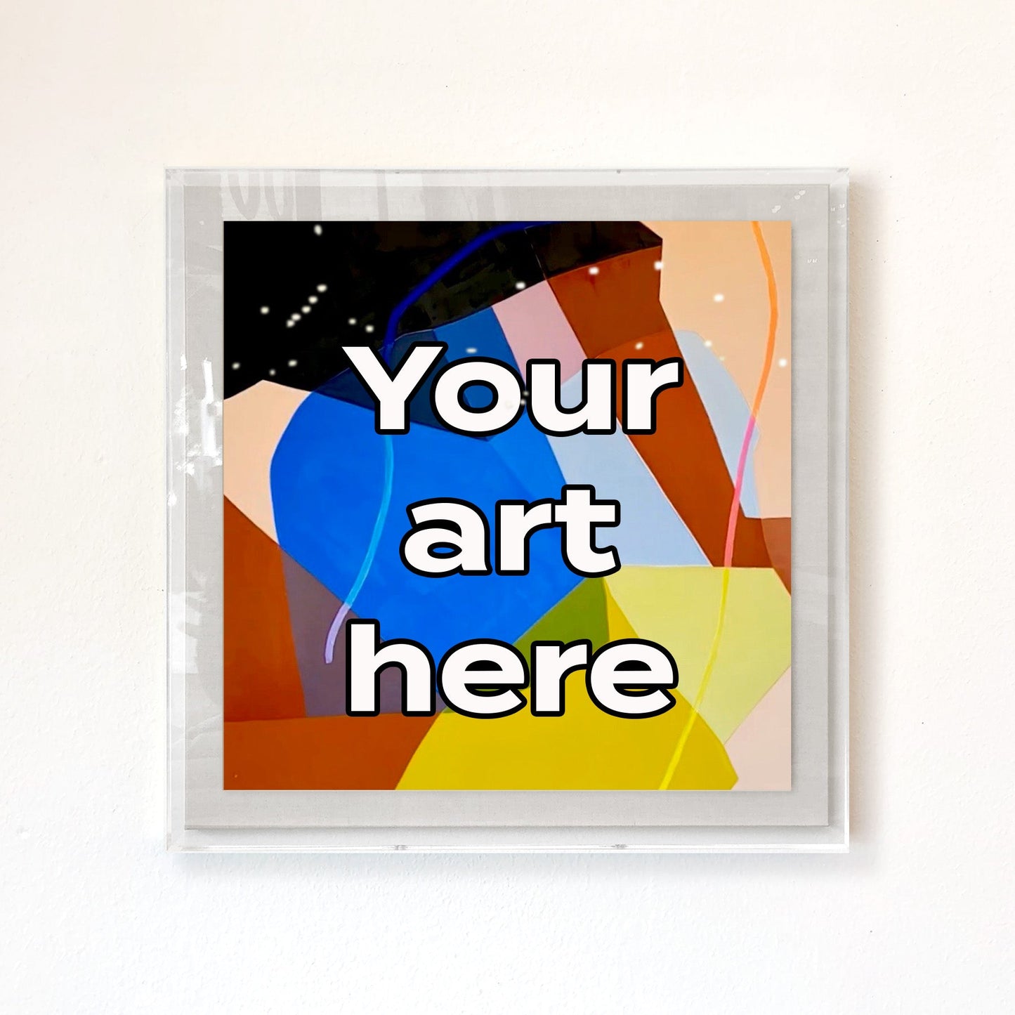 Case of 2 | 30x30 Acrylic Box Frames | Clear
