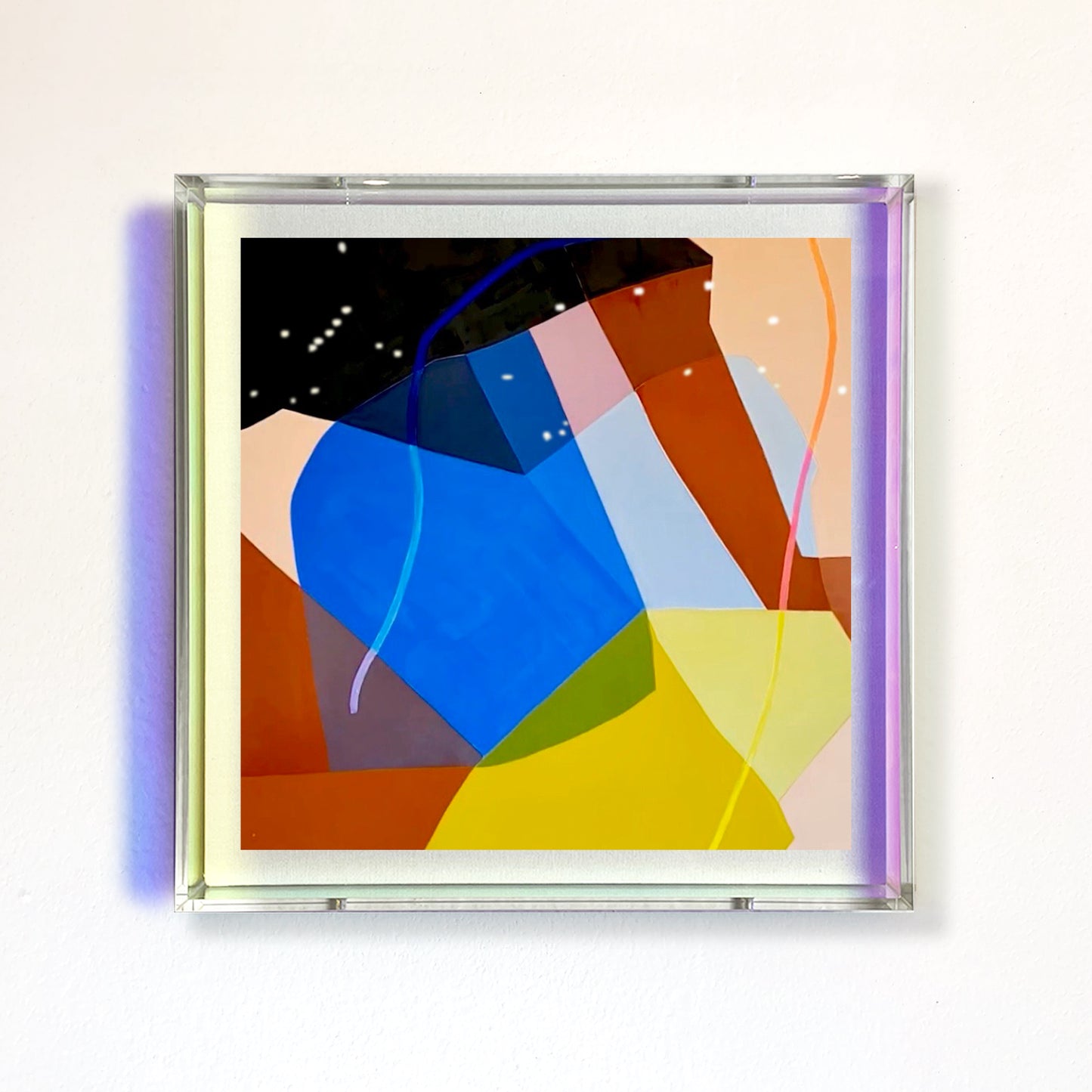 Case of 6 | 12x12 Acrylic Box Frames | Iridescent